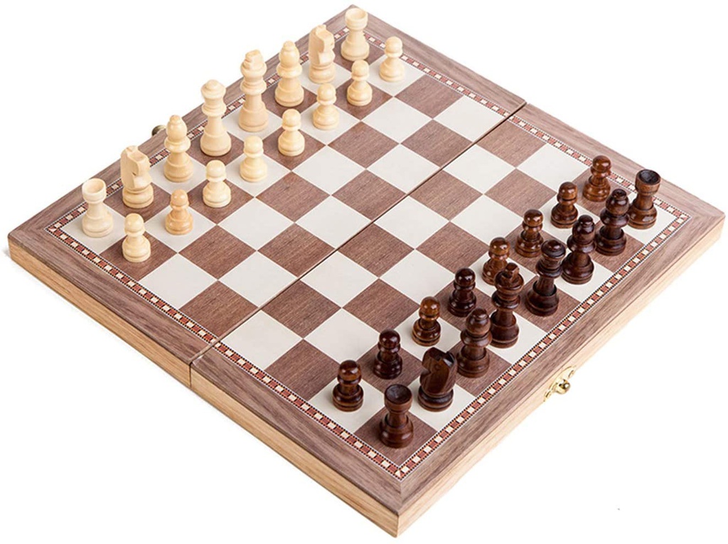 مجموعة الشطرنج والداما المغناطيسية 2 في 1
