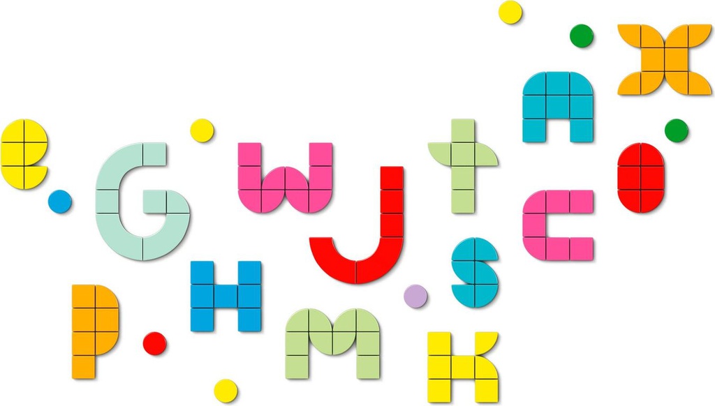  ليجو العاب تركيب -مجموعة حروف الحروف لإنشاء الرسائل