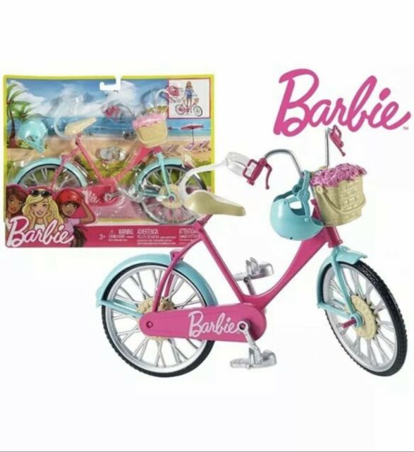 باربي دراجة مع سلة زهور وخوذة