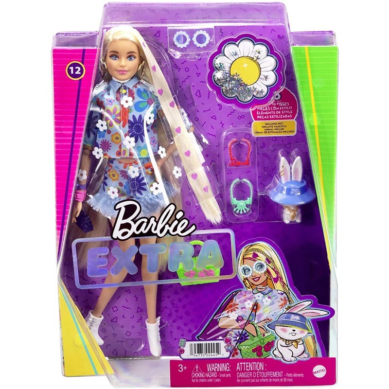 barbie extra doll-flower power