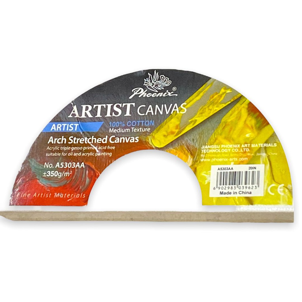 ARCH STRETCHED CANVAS 100% COTTON 3/4&quot; THICKNESS 20X20IN