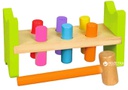 لعبة مطرقة خشبية ملونة بألوان زاهية