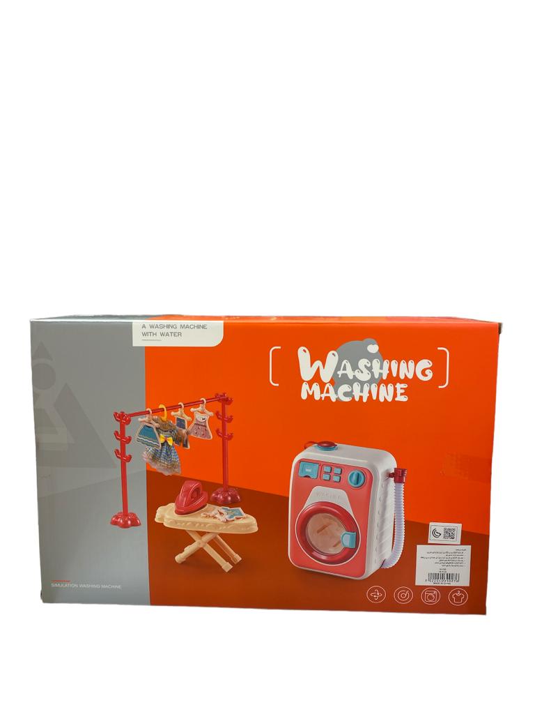 Electric washing machine set with lights and music 2 color no include battery