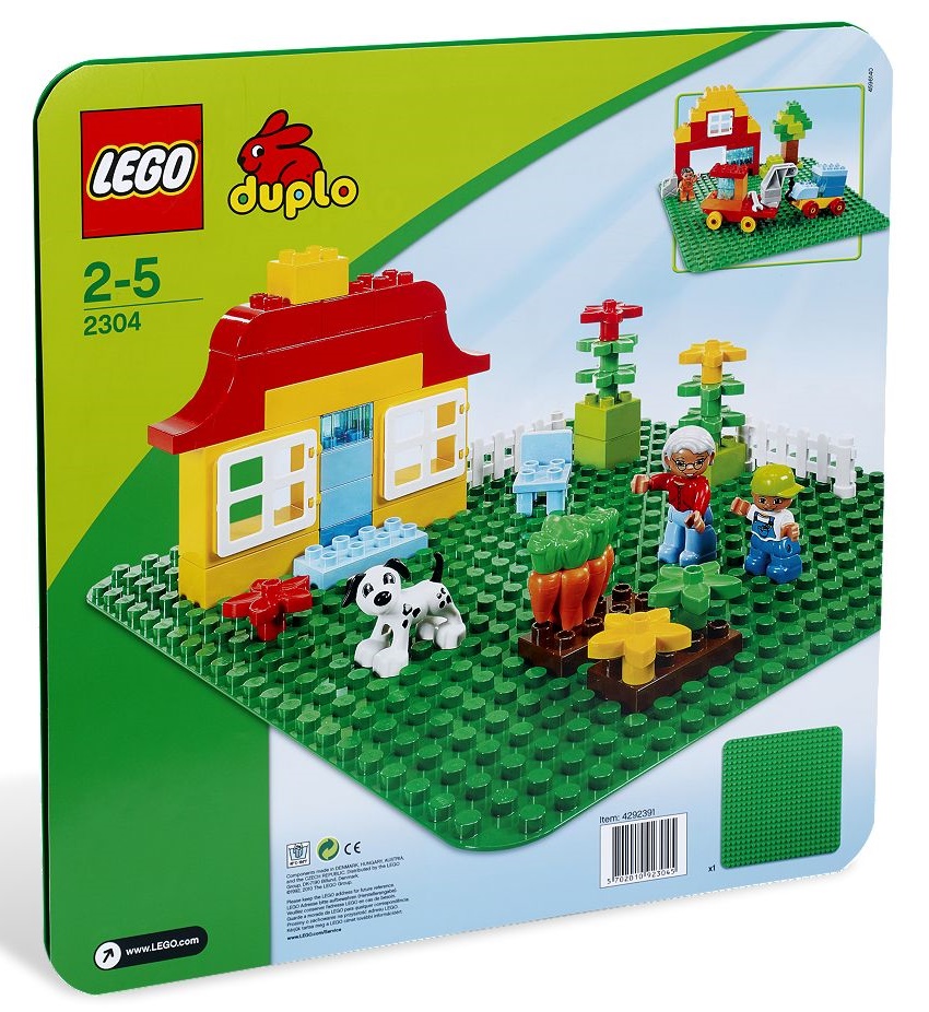 DUPLO LARGE GREEN BUILDING PLATE
