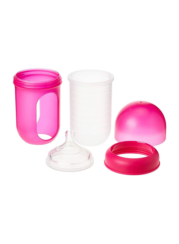 Boon -NURSH Silicone Bottle 8oz Pink