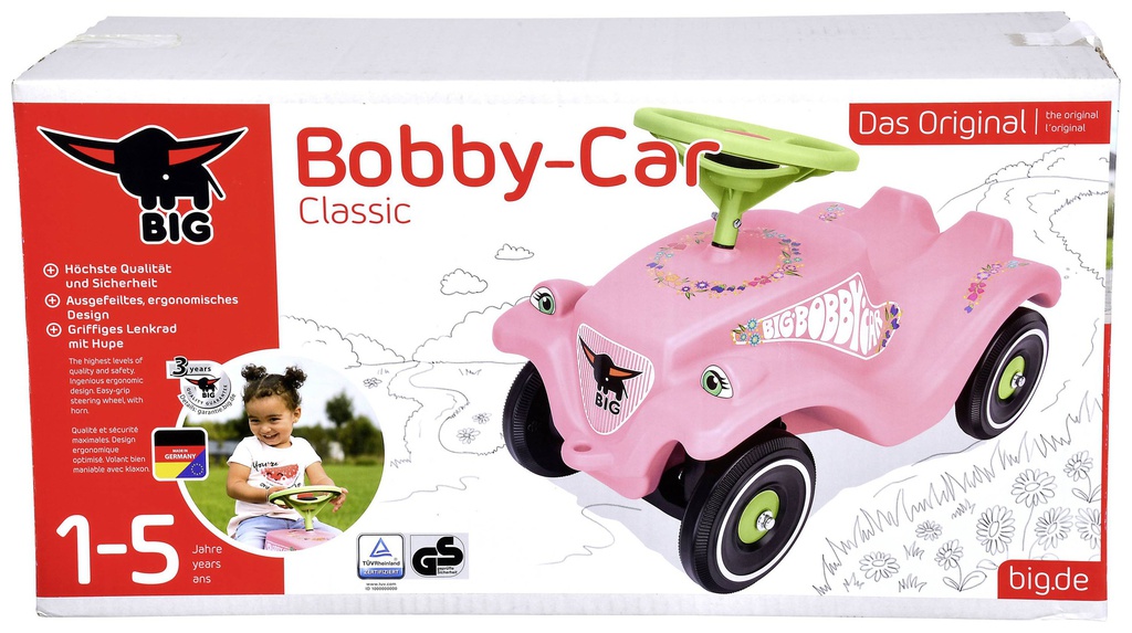سيارة بوبي بيج كلاسيك باللون الوردي