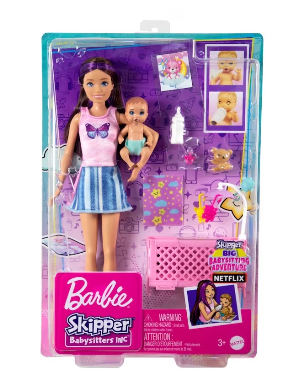 Barbie® Skipper™ Babysitters Inc.™ Doll and Playset - Sleepy Baby Skipper
