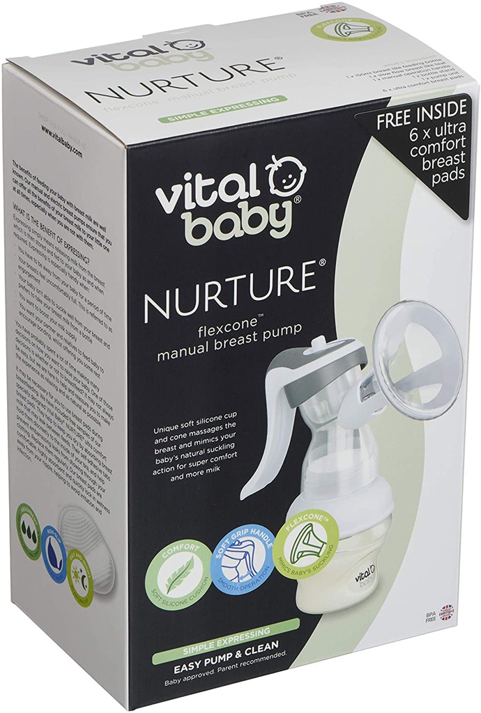 Vital Baby® NURTURE® flexcone™ manual breast pump