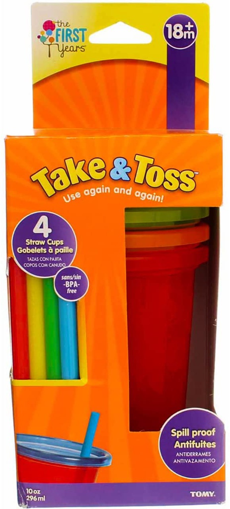 4 Sava 10oz Straw Sippers