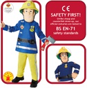 ملابس تنكرية لشخصية رجل الاطفاء سام للاولاد ، مقاس سمول، لعمر 3-4 سنوات