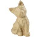 مجسم قطة ورقي بني 13x14x15,5 سم ،من ديكوباتش
