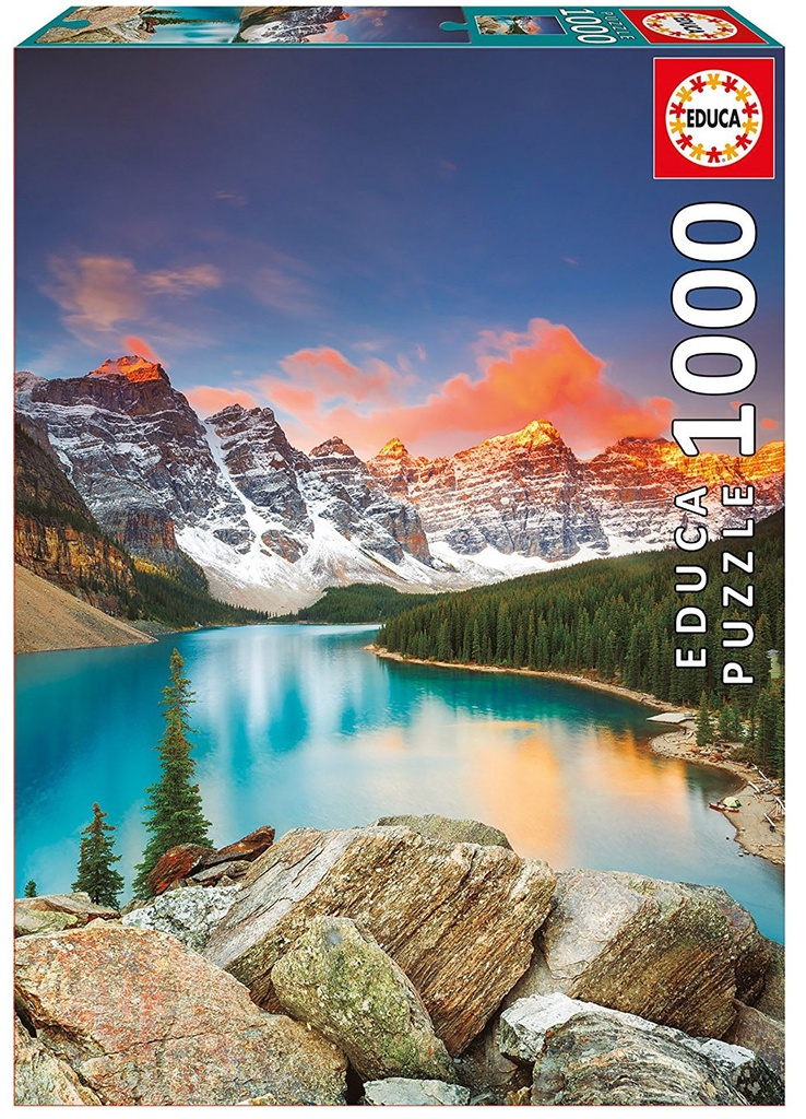 Jigsaw puzzle of Moraine Lake, Banff National Park, Canada - 1000 pieces - Educa