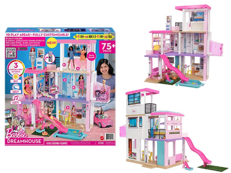 Barbie dream house with accessories