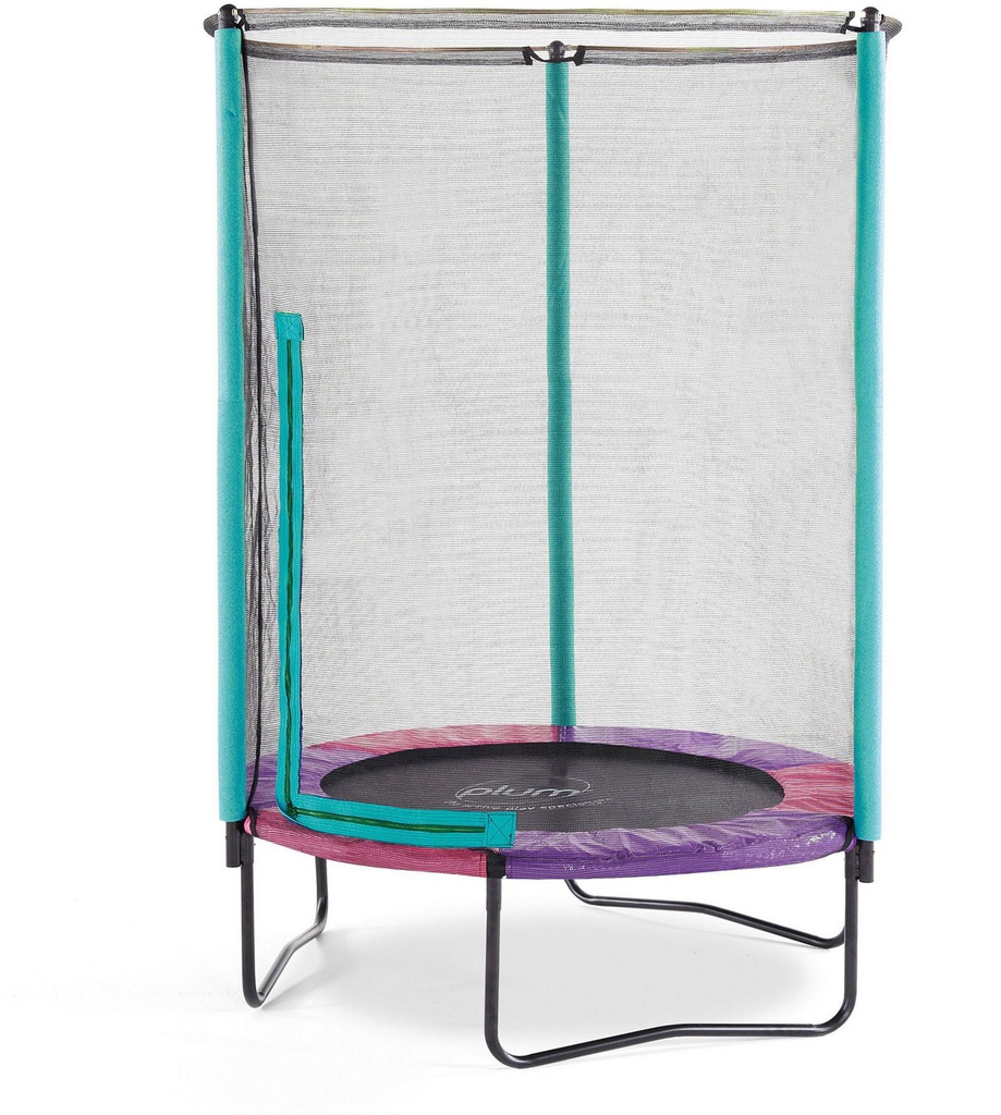 trampoline jumping platform with net and sound enclosure