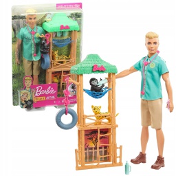 [gjm32] Barbie - Barbie Ken Wildlife Veterinary Playset