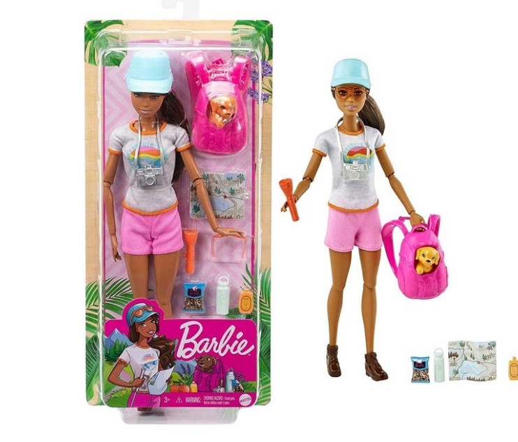 Barbie - Barbie doll for a walk with a puppy
