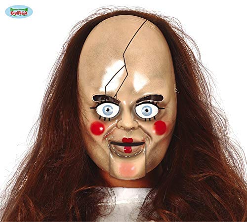 Plastic Scary Doll Mask-Halloween