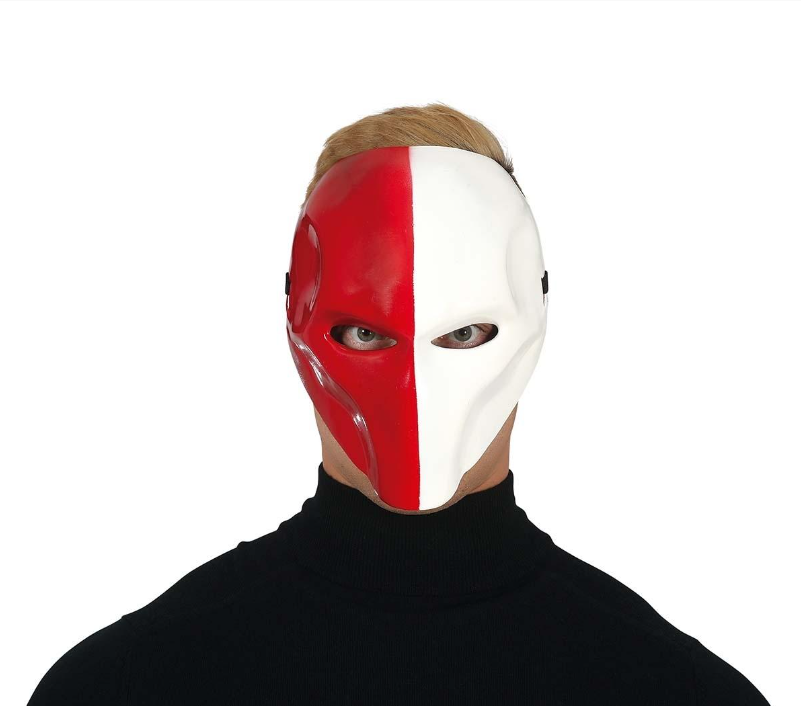 Red Mask - White-Halloween