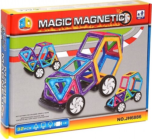 Puzzle - Car Magnet consisting of 32 pieces