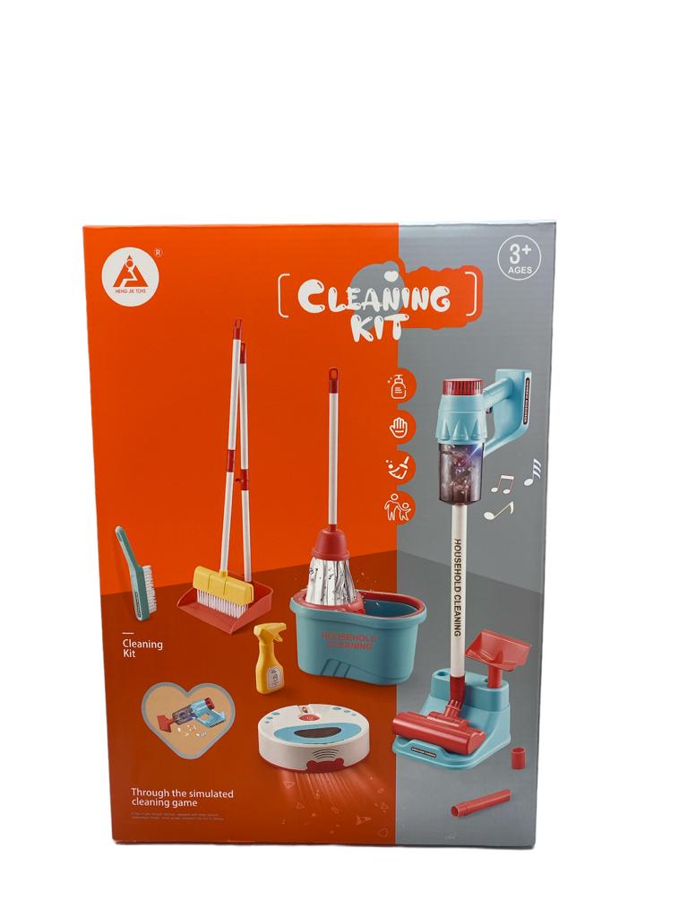 Home cleaning kit with lights and music