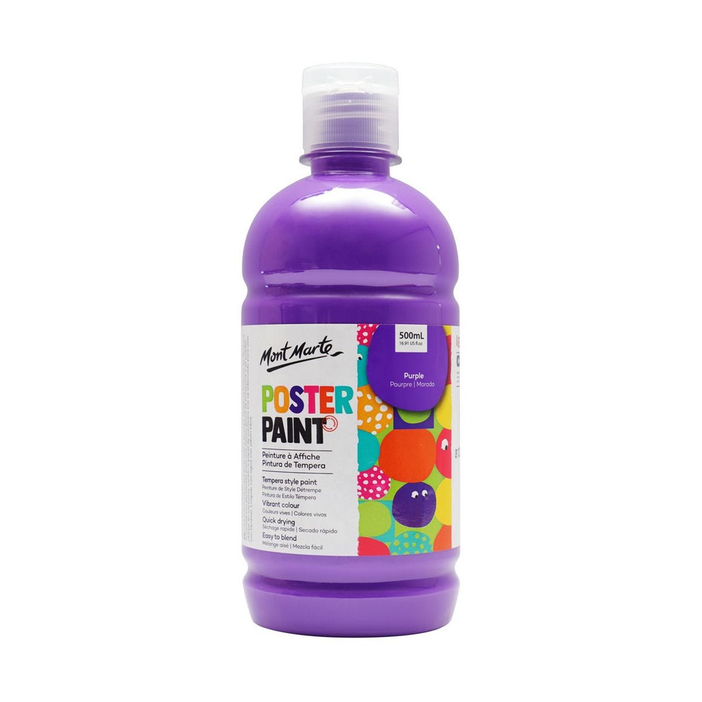Mont Marte Kids - Poster Color 500 ml - Purple