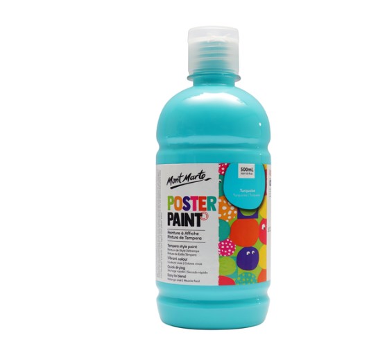 Mont Marte Kids - Poster Colors 500 ml - Turquoise