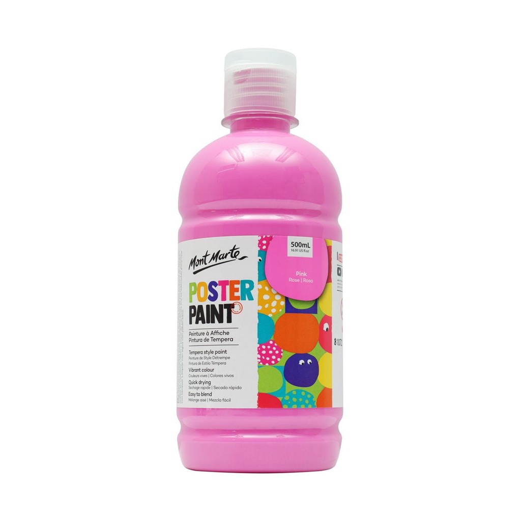 Mont Marte Kids - Poster Colors 500 ml - Pink