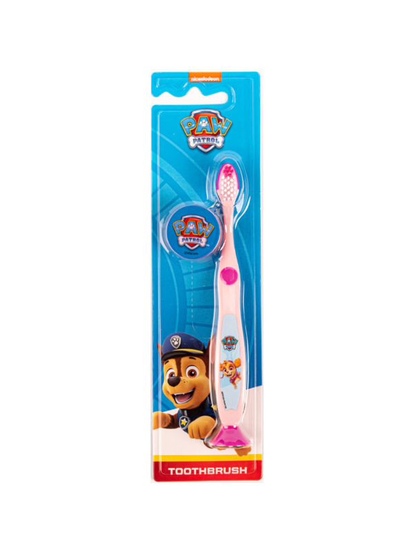 باو باترول - فرشاة أسنان للأطفال مع غطاء