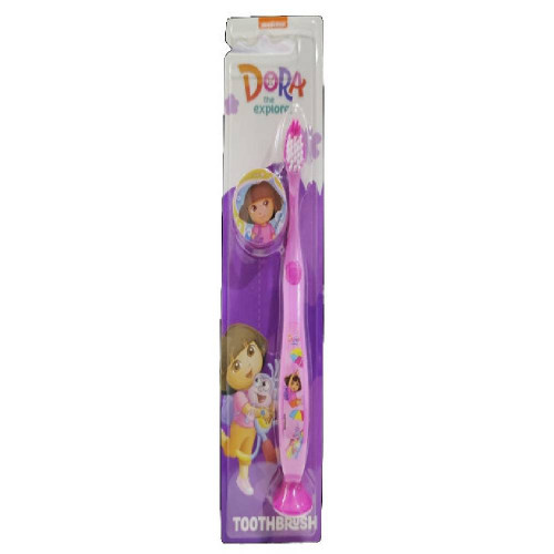Dora toothbrush for kids with cover and base