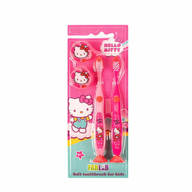 Hello Kitty Toothbrush 2 for kids with cover and base