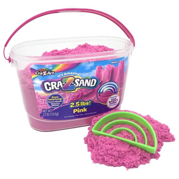 Play dough and sand -modeling pink