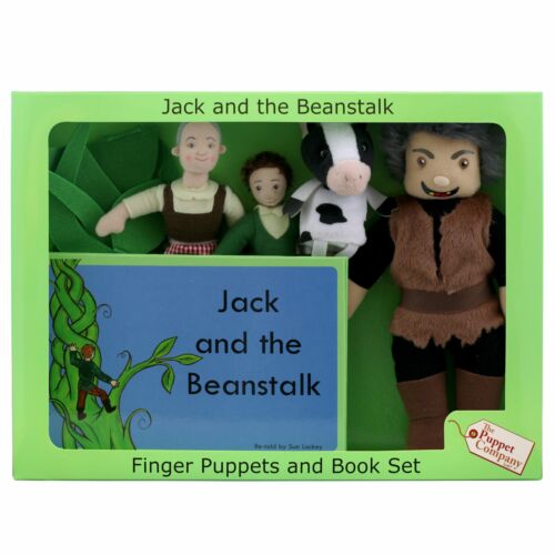 مجموعات القصص التقليدية: جاك وشجرة الفاصولياء- دمية الاصابع ومجموعة الكتب 