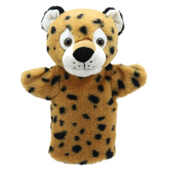 Cheetah hand puppet 12 cm
