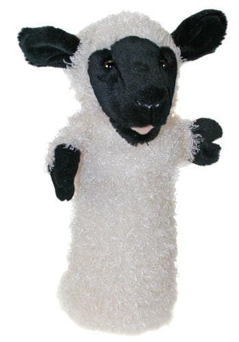 Hand puppets with long sleeves - white sheep