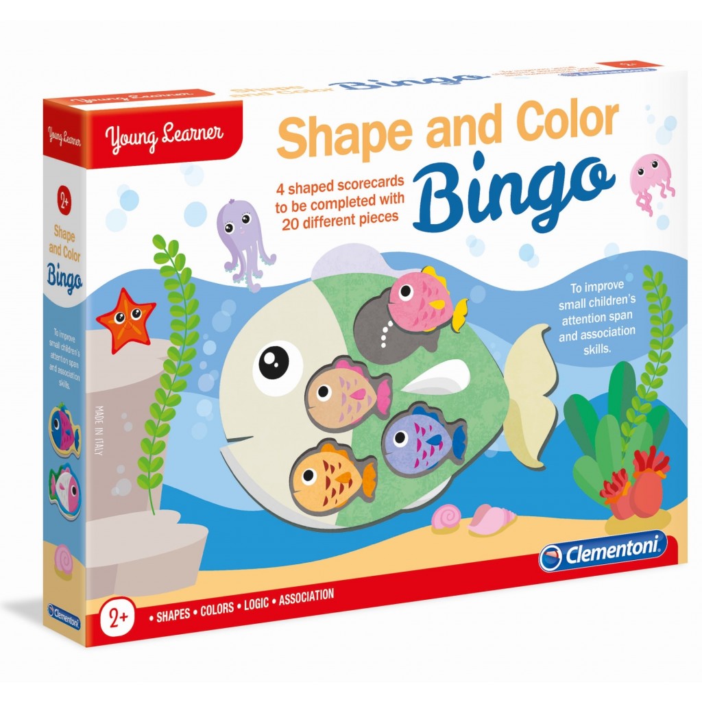 Clementoni - Little Learners - Shape and Color Bingo