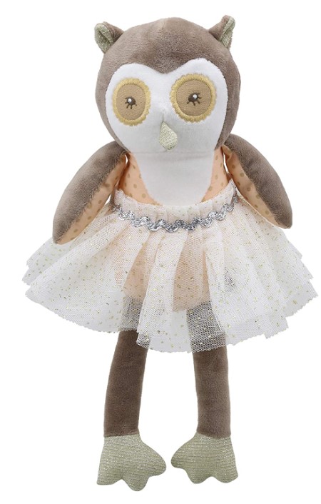Wellberry Dancing Owl Stuffed Animal
