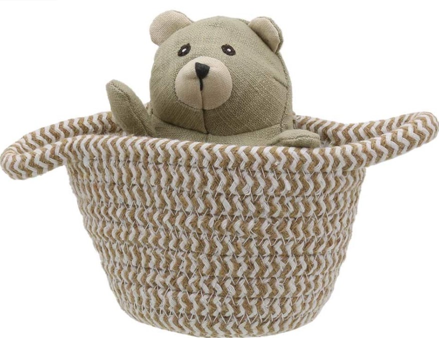 Wilberry - Pets in Baskets - Bear Soft Toy