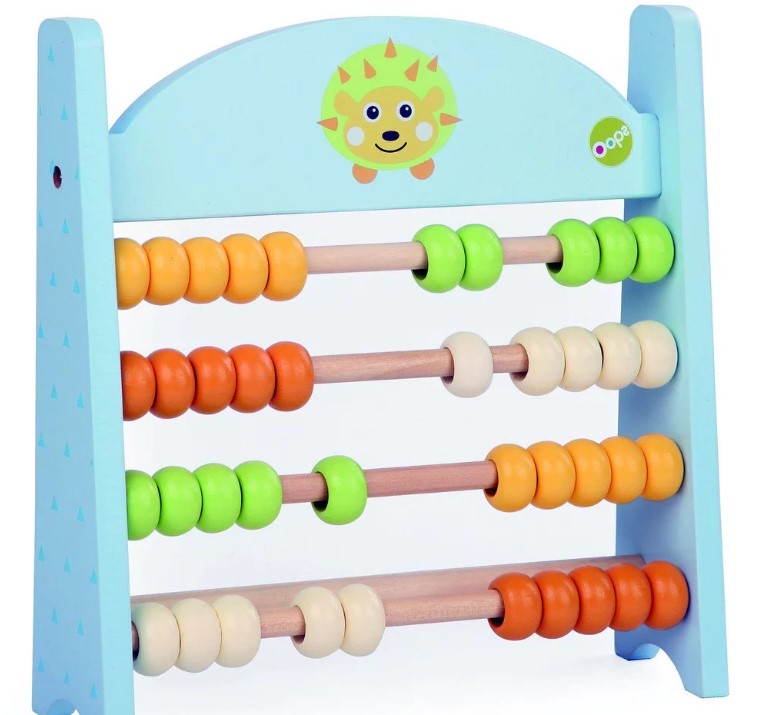 The hedgehog educational wooden abacus toy