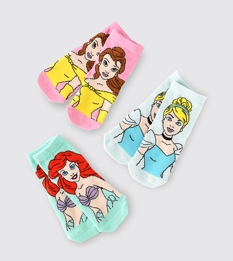 Disney Princess Socks - 3 Pack
