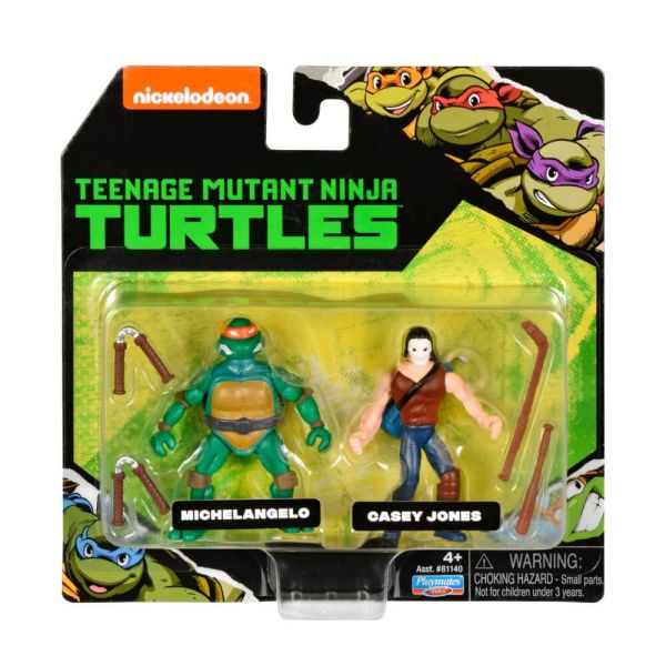 Teenage Mutant Ninja Turtles - Michelangelo and Casey Jones Action Figure