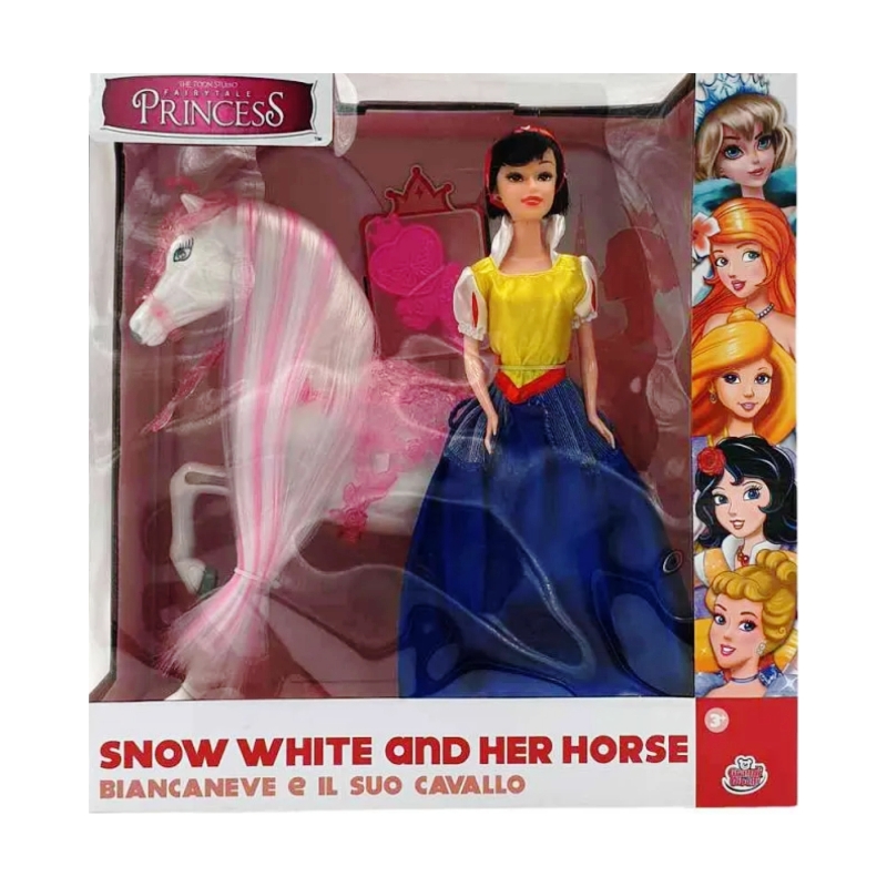 الأميرة سنو وايت مع حصان