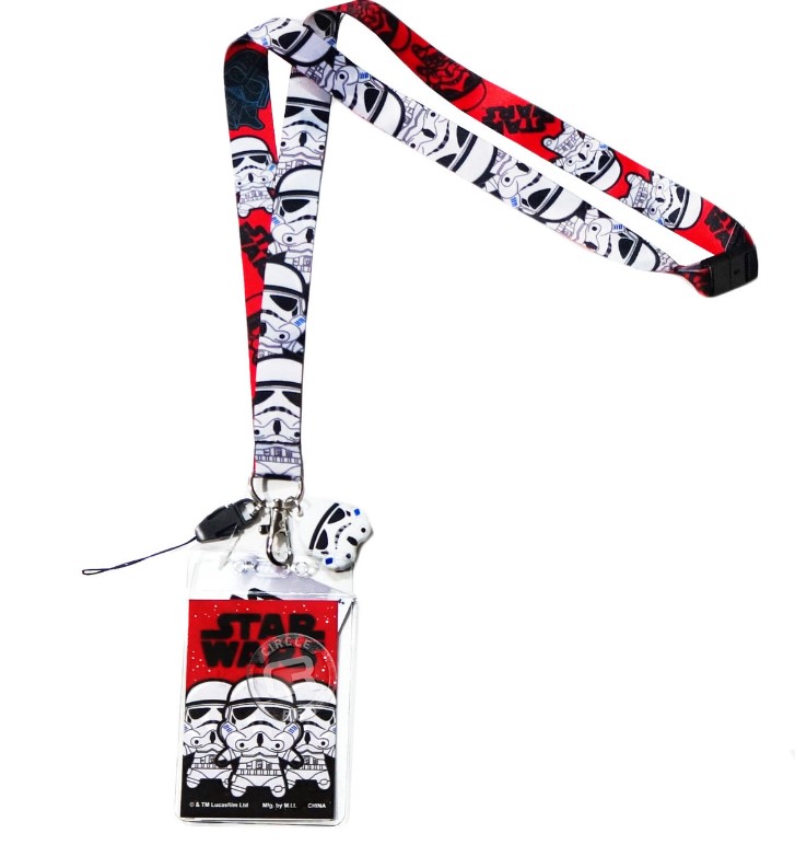 Lanyard with Soft Touch Dangle - Stormtrooper