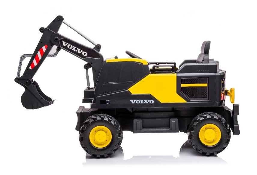 Volvo Excavator Car for Kids with Remote Control - Yellow