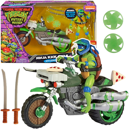 Teenage Mutant Ninja Turtles with Leonardo's vehicle