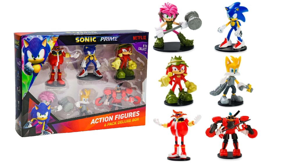 Sonic Articulated Action Figures figure 6 pack deluxe box (S1)