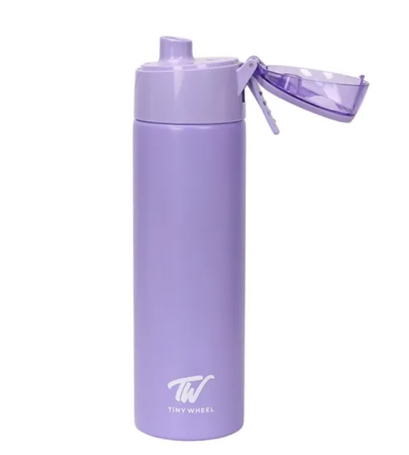 Tiny Well Water Bottle With Mist 600 ml - Purple