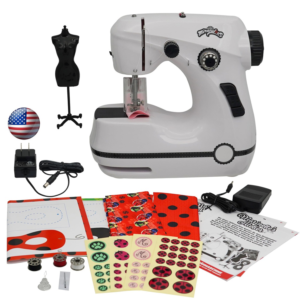 Miraculous Marinette Mini Sewing Machine for Beginners