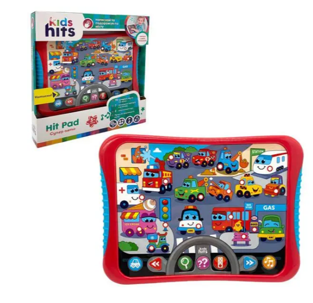 Interactive educational game for kids tablet road