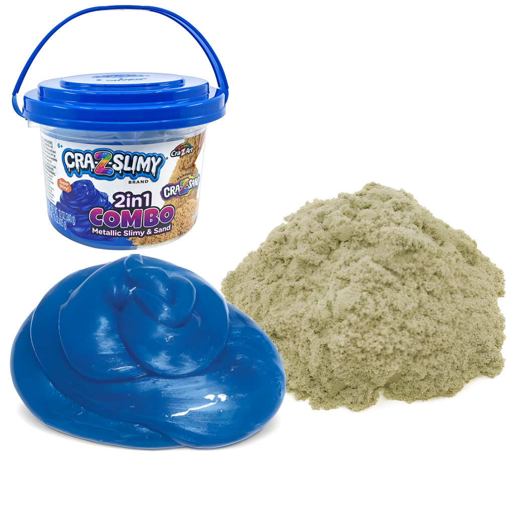 Crazslimy 2-in-1 Slimy Sand Combo Bucket