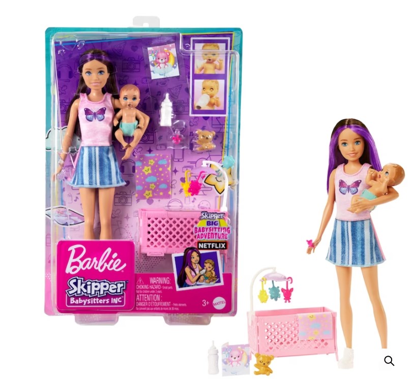 Barbie Skipper Babysitters with baby